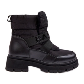 PS1 Botas de nieve aislantes con cremallera para mujer Black Zeva negro