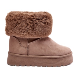 PS1 Botas de Nieve Mujer Rainsa Beige Con Pelo