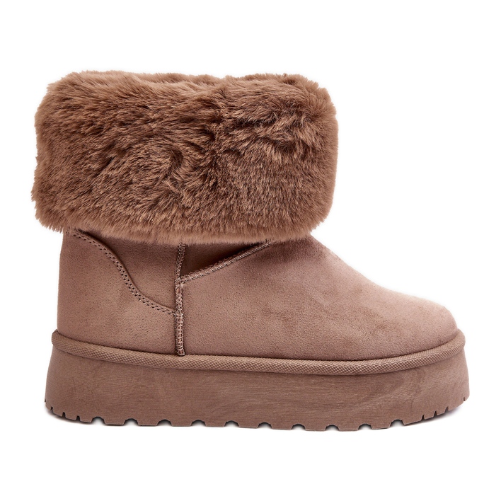 PS1 Botas de Nieve Mujer Rainsa Beige Con Pelo
