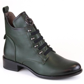 Botines de tacón plano con aislamiento Jezzi W JEZ412B verde