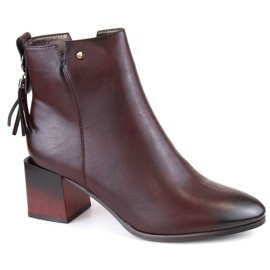 Jezzi W JEZ414B botines con aislamiento, burdeos rojo