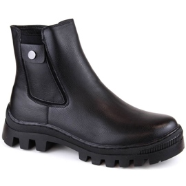 Potocki W WOL186 botines aislantes con bolsillo, negro