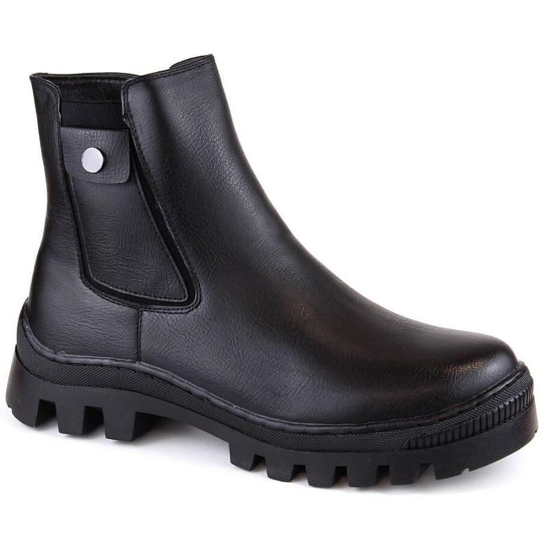 Potocki W WOL186 botines aislantes con bolsillo, negro