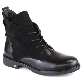 Botines de tacón plano con aislamiento Potocki W WOL88C, negro
