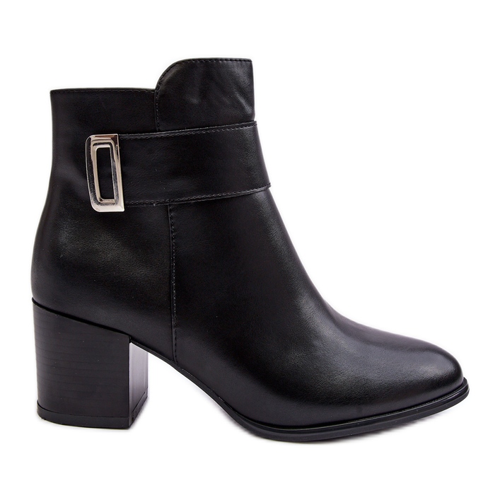 Sergio Leone Botines Mujer Piel Negro Starines