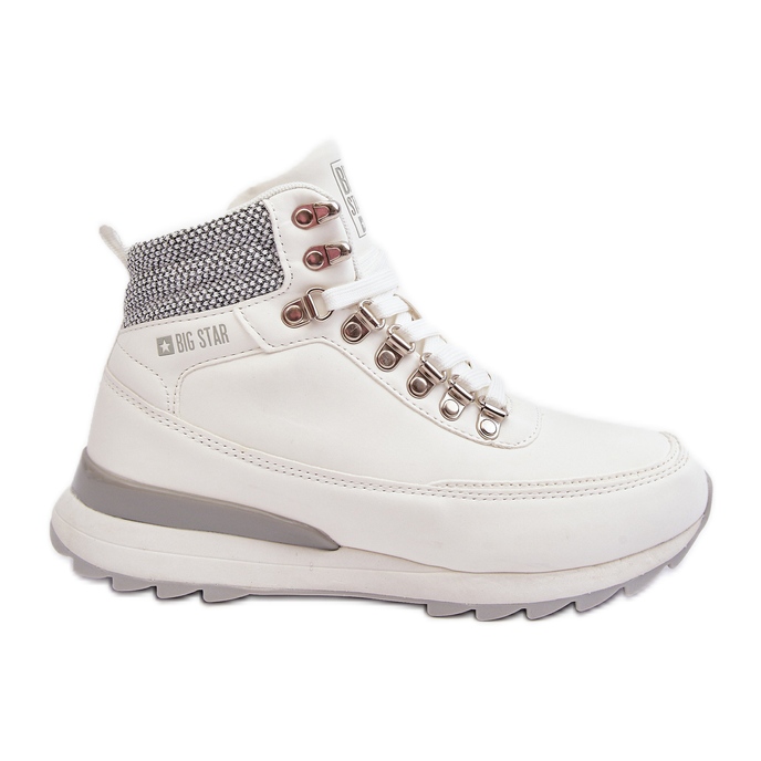 Zapatos Trekking Trapper Con Cordones Blanco Big Star MM274675