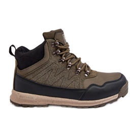 Botas de trekking aisladas para mujer Caqui Big Star MM274480 verde