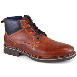 Botines aislantes de piel para hombre, marrón, T.Sokolski Z22-69 Botines aislantes de piel para hombre, marrón, T.Sokolski Z22-69