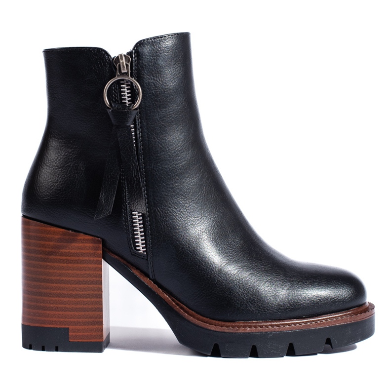 Botines negros clásicos de Vinceza