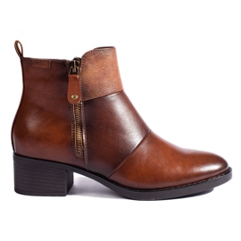 Botines marrones de mujer de Vinceza marrón