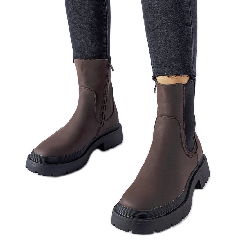 Botines con aislamiento masivo marrones de Banaudon marrón