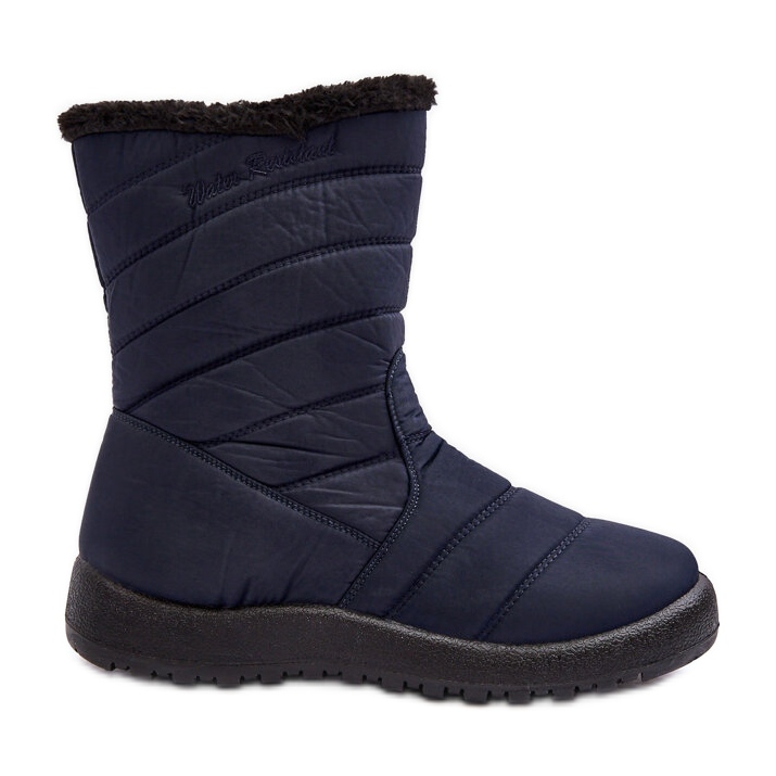 Botas de nieve altas con aislamiento para mujer azul marino Luxina