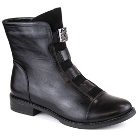 Jezzi W JEZ413A botines aislantes con decoración, negro