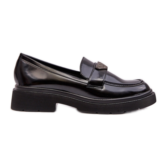 Zapatos Mocasines Tacón Plano Mujer Negro Venla