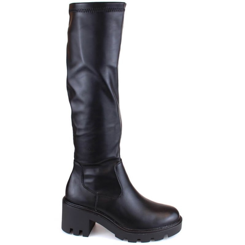 Botas Potocki con tacón alto y plataforma W SZ12267 WOL196 negro