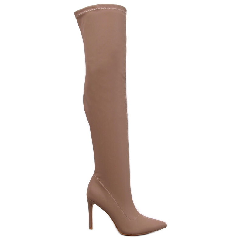 Botas stiletto Dearica caqui beige