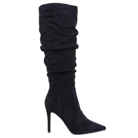 Botas clásicas de tacón alto de Danielle Black negro