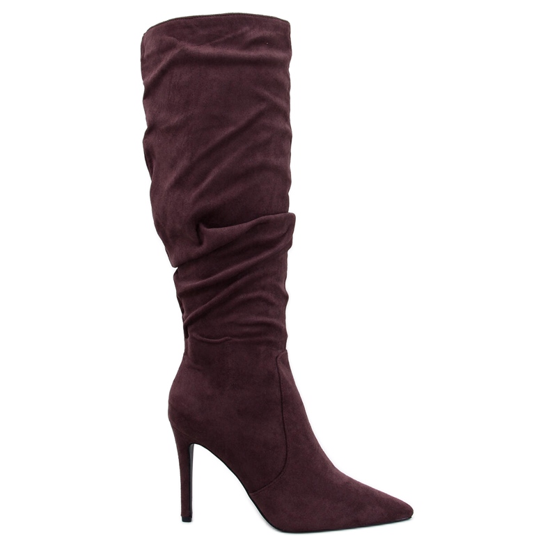 Botas clásicas de tacón alto de Danielle Brown marrón