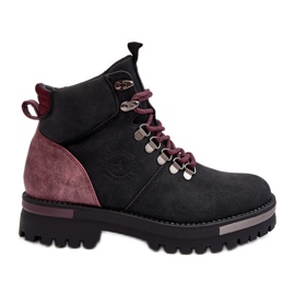Botas con cordones Negro Big Star MM274318