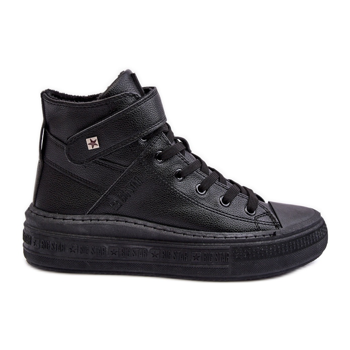 Zapatillas deportivas aisladas para mujer con plataforma Big Star negra MM274008 negro