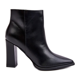 WS1 Botines Mujer Piel Negro Saitana