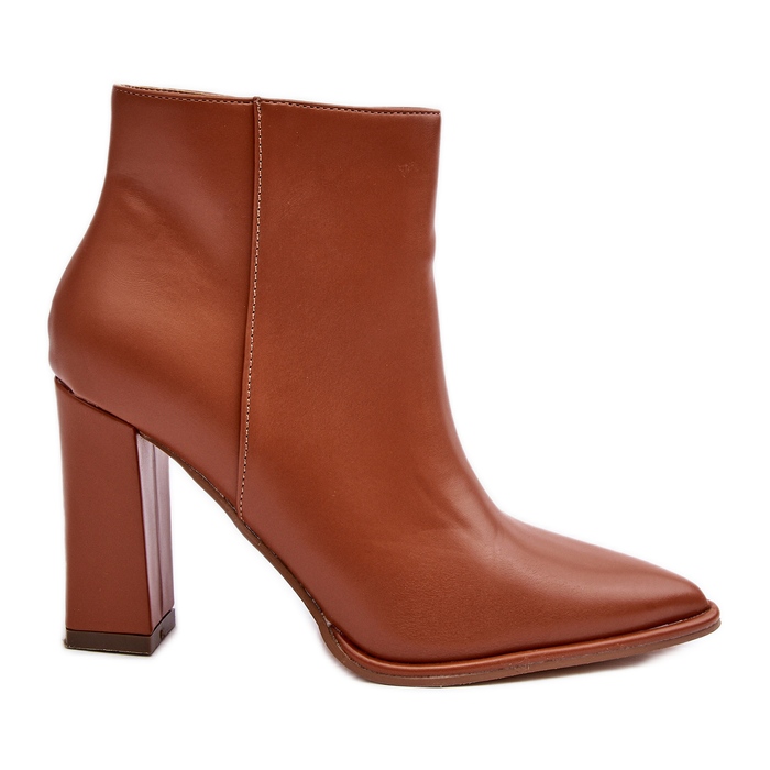 WS1 Botines Mujer Piel Tacón Alto Marrón Saitana WS1 Botines Mujer Piel Tacón Alto Marrón Saitana