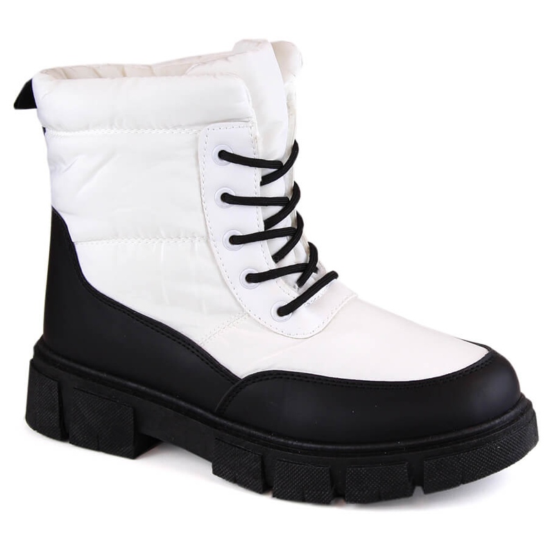 Botas de nieve con cordones y aislamiento para mujer, blanco, T.Sokolski Z23-389