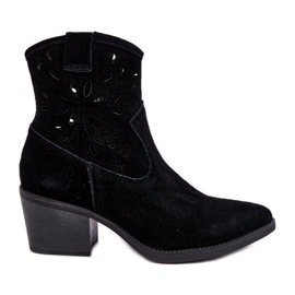 S.Barski Botas Cowboy Ante Calado D&amp;A SN622-20 Negro