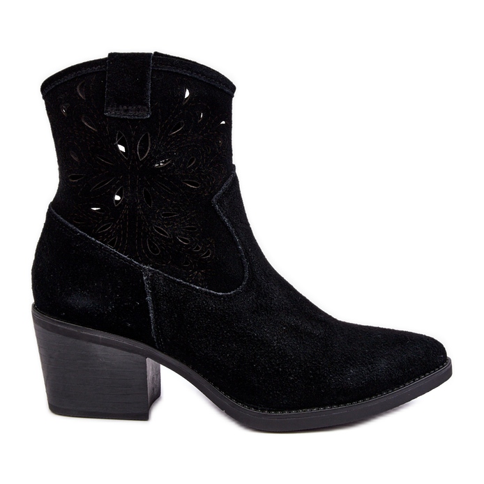 S.Barski Botas Cowboy Ante Calado D&amp;A SN622-20 Negro