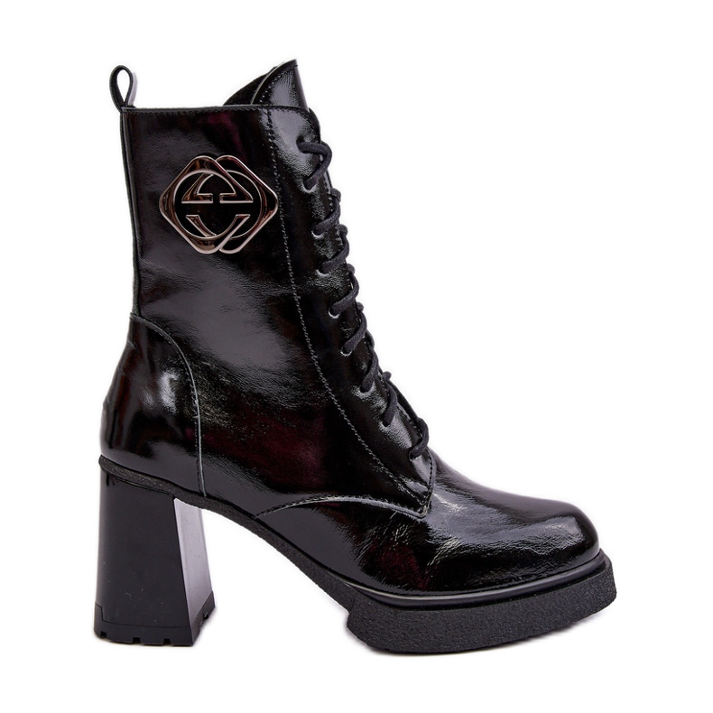 Botines Altos Mujer Piel Negro Lemar Danel