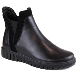 Filippo W PAW472 botines sin cordones de cuero con aislamiento negro