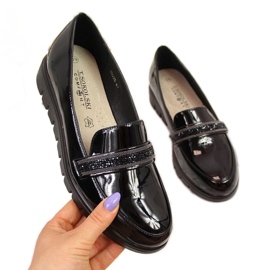 Zapatos cómodos sin cordones de charol T.Sokolski W SCA62, negro