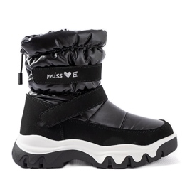 Botas de nieve de niña con aislamiento Sturano negras negro Botas de nieve de niña con aislamiento Sturano negras negro