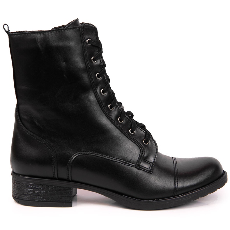 Botas de mujer de piel negra con aislamiento de Dolce Pietro negro