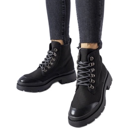Botas Alicudi tejido negro Botas Alicudi tejido negro
