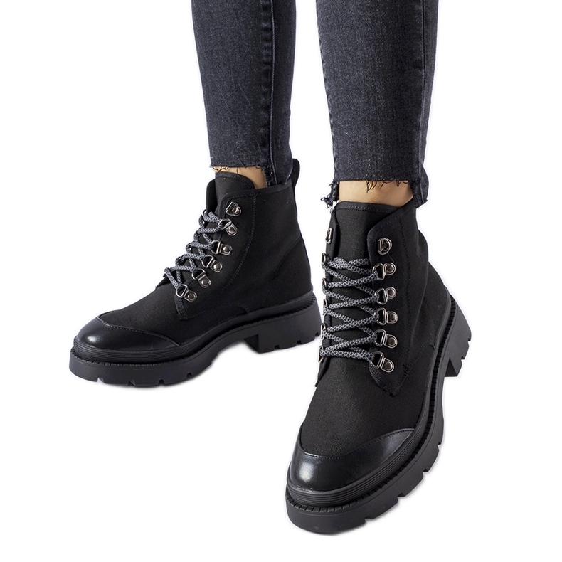 Botas Alicudi tejido negro Botas Alicudi tejido negro