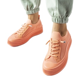 Zapatillas sin cordones Callimaco naranjas