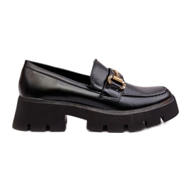 Mocasines De Mujer Con Adorno Negro Peuria