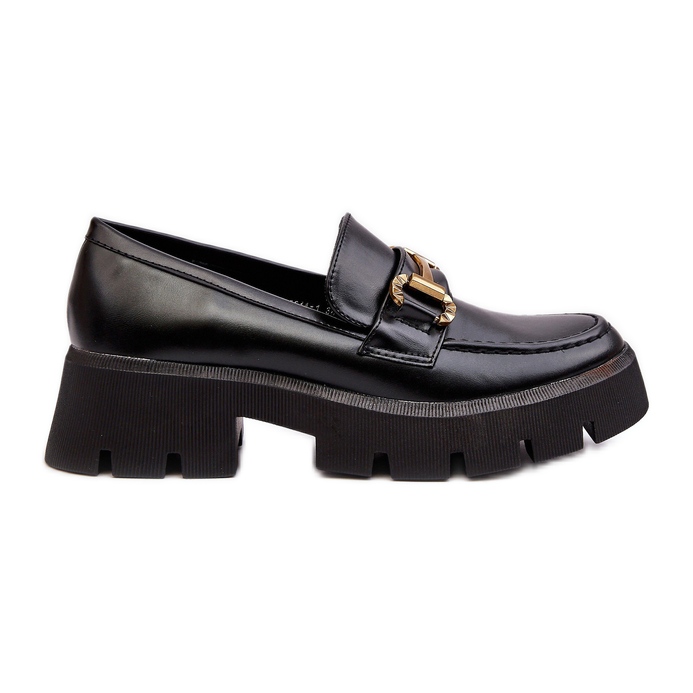 Mocasines De Mujer Con Adorno Negro Peuria