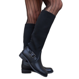 Botas negras con parte superior flexible Casanova negro