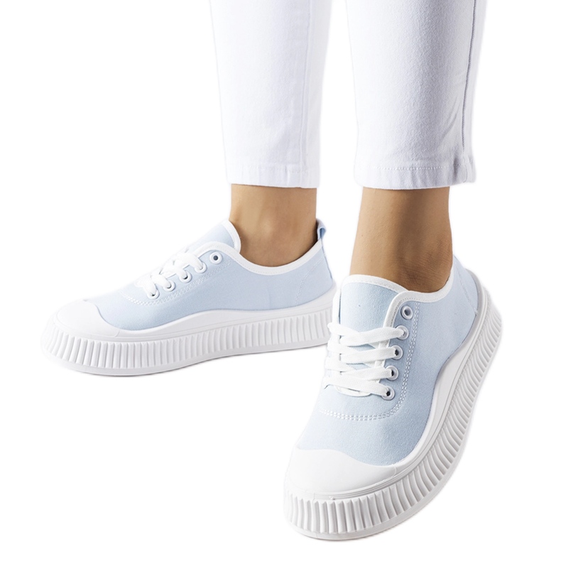 Zapatillas Collepepe plataforma azul
