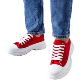 Zapatillas rojas con suela deportiva Bettole. rojo