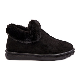 Botas de nieve bajas de mujer Pilani negras con pelo negro
