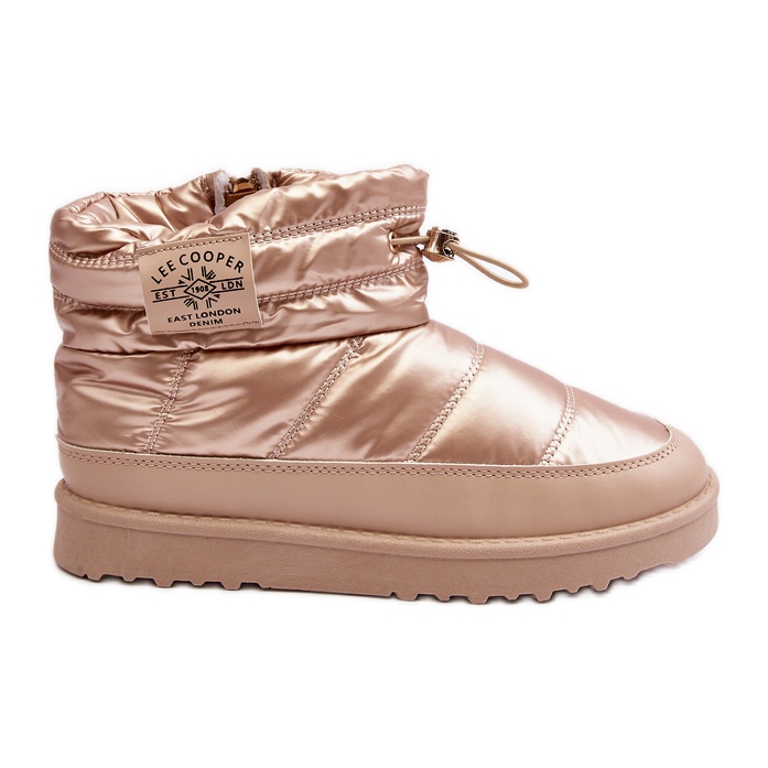 Botas de nieve aisladas para mujer Lee Cooper LCJ-23-44-1965L Beige dorado
