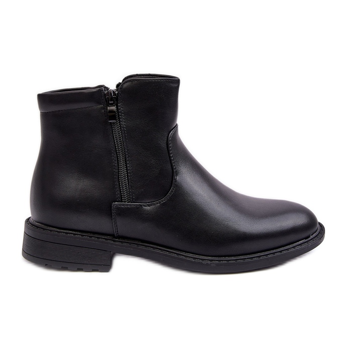 Botas Bajas con Cremallera para Hombre Brosta Negras negro