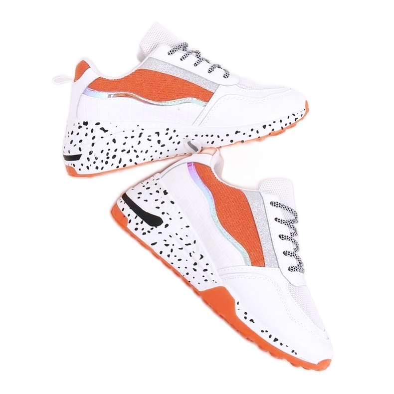 Deportivas mujer Milano Naranja blanco