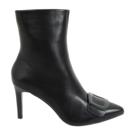 Botas con tacón de aguja Etna Black negro