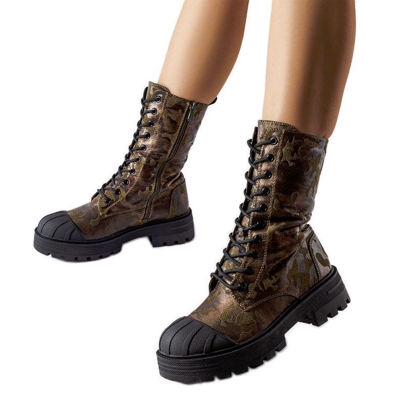 Botas de trabajo de camuflaje con aislamiento verdes de Cardinale