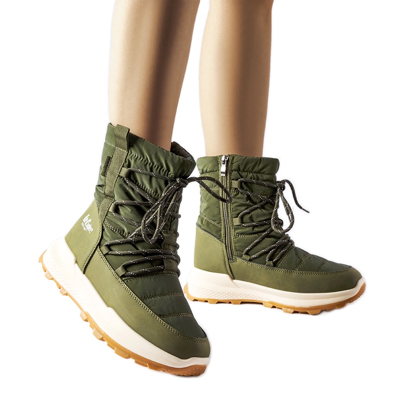 Botas de nieve verdes Lee Cooper LCJ-23-44-1988L