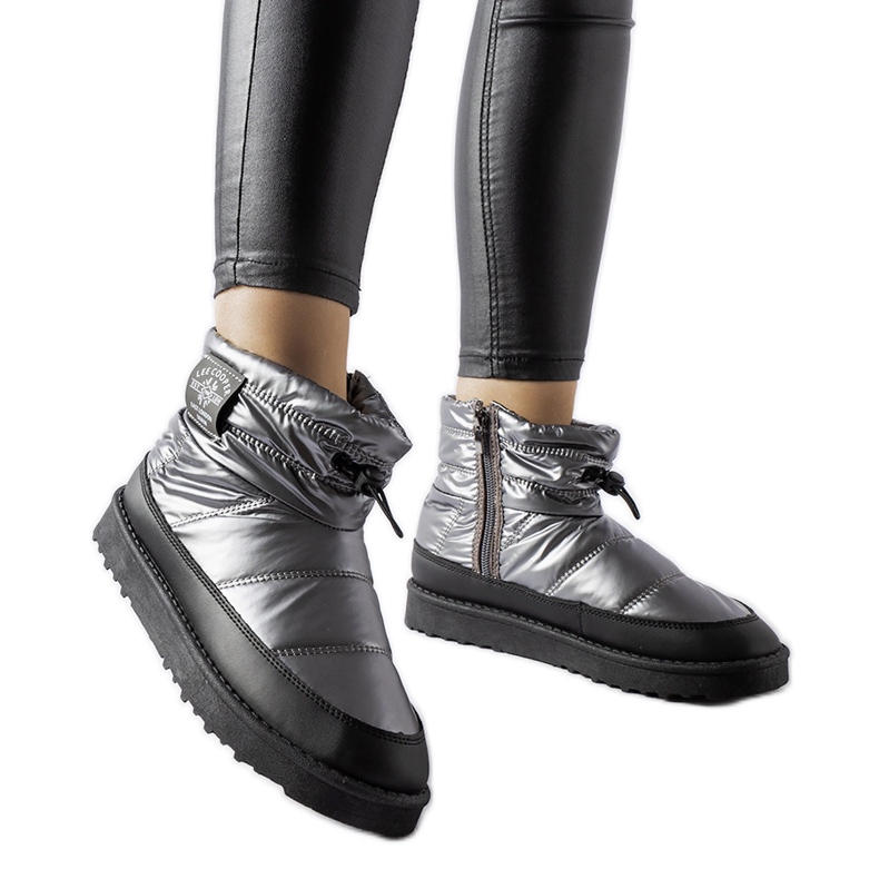 Botas de nieve grises Lee Cooper LCJ-23-44-1966L plata